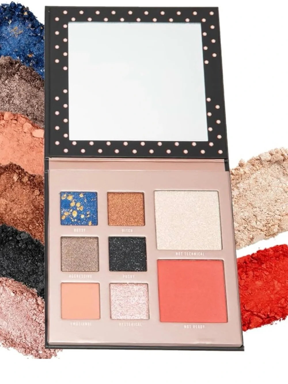 Bossy Vegan Pressed Powder 8-Item Eyeshadow, Blush & Highlighter Palette